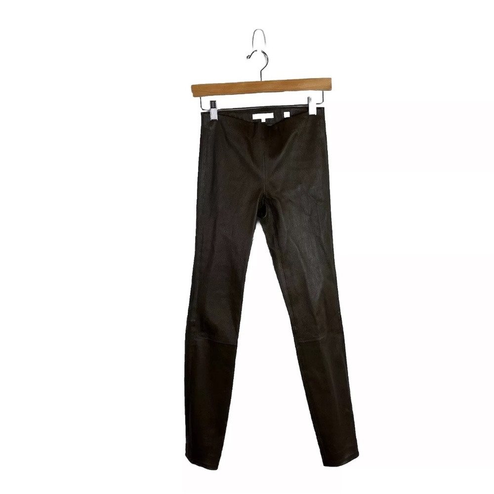 VINCE Lamb Leather Leggings Skinny Pants
